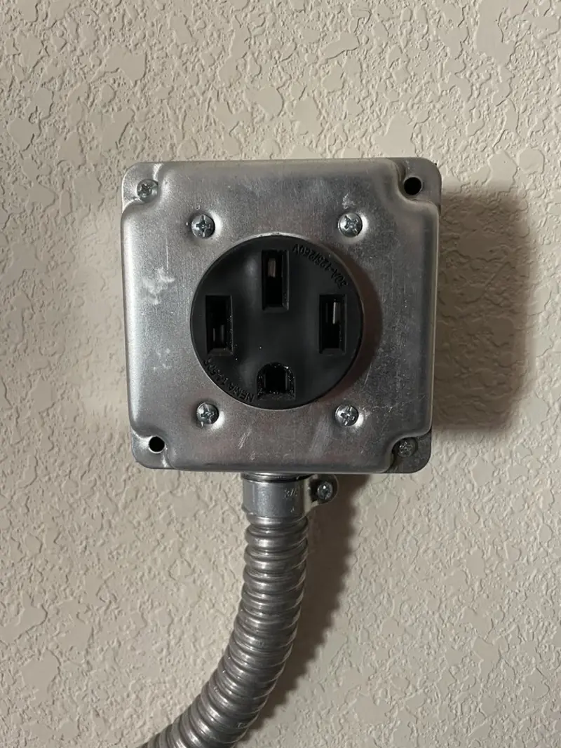 NEMA 14-50 outlet installed for Smart Home Electrical in Daytona Beach Shores